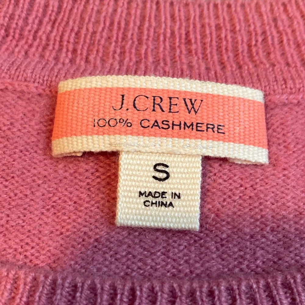 J. Crew Boyfriend Fit 100% Cashmere Crewneck Sweater